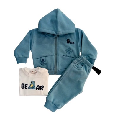 Σετ 3τεμ Φόρμα με Ζακέτα/ Bear Ραφ 