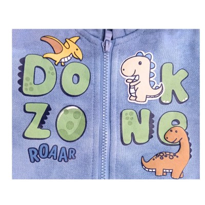 Σετ 3τεμ Φόρμα με Ζακέτα/Δεινοσαυράκια Ραφ