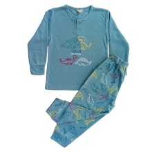 Πυτζάμα Αγόρι/Δεινοσαυράκια Άκουα
