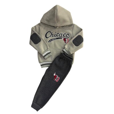 Σετ Φόρμα με κουκούλα/Chicago Γκρι