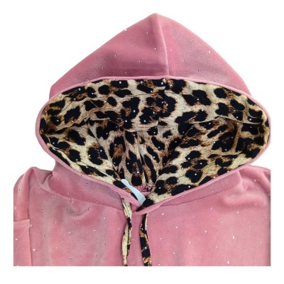 Σετ Φόρμα με Κουκούλα & Στρας Σάπιο Μήλο