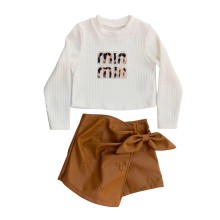 Σετ Μπλούζα & Σορτσς-Φούστα Δερματίνη/MIN-MIN Σετ Μπλούζα & Σορτσς-Φούστα Δερματίνη/MIN-MIN