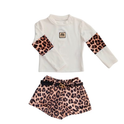 Σετ Μπλούζα & Σορτσς Με Ζώνη