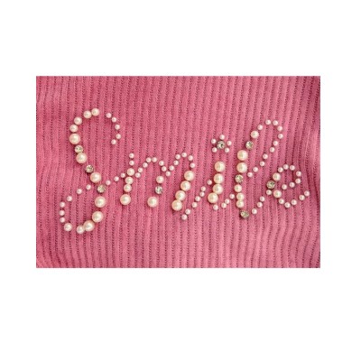 Σετ 3τεμ Μπλούζα,Παντελόνα Ριπ & Τσαντάκι/Smile Pink