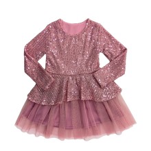 Φόρεμα με Πο΄ύλιες Ροζ