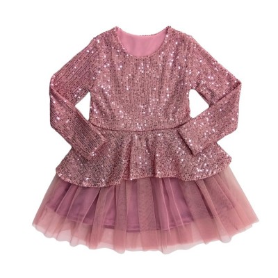 Φόρεμα με Πο΄ύλιες Ροζ