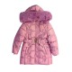 Μπουφάν Μακρύ Ροζ