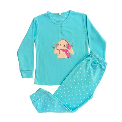 Πυτζάμα Λαγουδίνα Τυρκουάζ