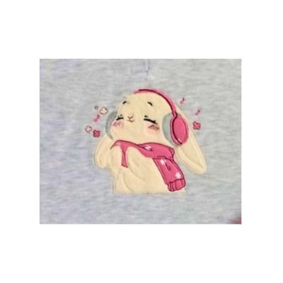 Πυτζάμα με κουμπακια/ Λαγουδίνα Γκρι