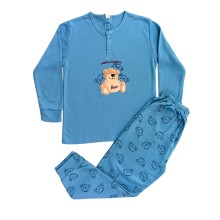 Πυτζάμα με Κουμπάκια Bears Σιέλ
