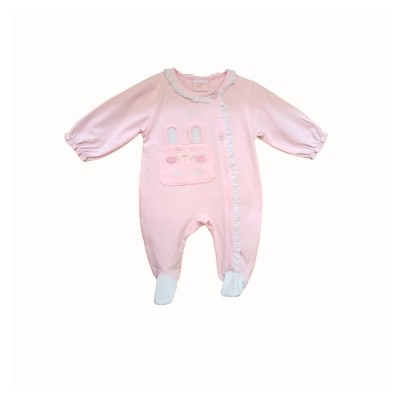 Φορμάκι εποχιακό με σαλιάρα/Κουνελάκι Ροζ