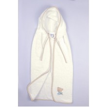 ΚΑΠΑ bebe HAPPY BEARS 22 75X85 ΕΚΡΟΥ/ΜΠΕΖ Cotton 100%