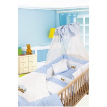 ΠΑΠΛΩΜΑ bebe ΑΣΤΕΡΙ 127 100X140 ΛΕΥΚΟ/ΣΙΕΛ Cotton 100%