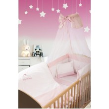 ΚΟΥΝΟΥΠΙΕΡΑ bebe PRINCESS 33 160X490 ΛΕΥΚΟ/ΡΟΖ Cotton 100%