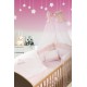 ΚΟΥΝΟΥΠΙΕΡΑ bebe PRINCESS 33 160X490 ΛΕΥΚΟ/ΡΟΖ Cotton 100%