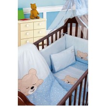 ΚΟΥΝΟΥΠΙΕΡΑ bebe SLEEPING BEARS CUB 13 160X490 ΣΙΕΛ Cotton 100%