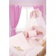 ΚΟΥΝΟΥΠΙΕΡΑ bebe SLEEPING BEARS CUB 14 160X490 ΡΟΖ Cotton 100%