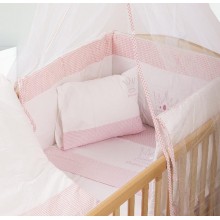 ΠΑΝΤΑ bebe PRINCESS 33 0,40X1,92 ΛΕΥΚΟ/ΡΟΖ Cotton 100%
