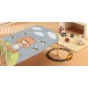 ΚΟΥΒΕΡΤΑ bebe Teddy Bear 03 110Χ140 Grey Βελουτέ polyester