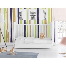 ΣΕΝΤΟΝΙΑ ΣΕΤ 3 τεμ bebe Solid 491 120X160 White Cotton 100%