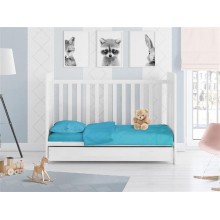 ΣΕΝΤΟΝΙΑ ΣΕΤ 3 τεμ bebe Solid 493 120X160 Turquoise Cotton 100%