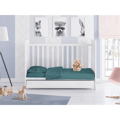 ΣΕΝΤΟΝΙΑ ΣΕΤ 3 τεμ bebe Solid 494 120X160 Petrol Cotton 100%
