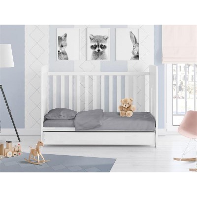 ΣΕΝΤΟΝΙΑ ΣΕΤ 3 τεμ bebe Solid 495 120X160 Dark grey Cotton 100%