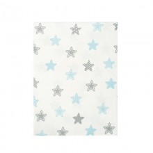 ΣΕΝΤΟΝΑΚΙ ΛΙΚΝΟΥ bebe Star 104 80Χ110 Sky blue Cotton 100%