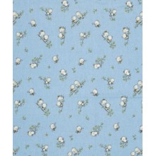 ΣΕΝΤΟΝΑΚΙ ΛΙΚΝΟΥ bebe Birds 14 80Χ110 Sky blue Flannel cotton 100%