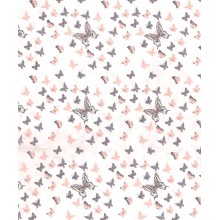 ΠΑΝΑ ΧΑΣΕΣ bebe Butterfly 61 80X80 Coral Cotton 100%