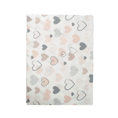 ΠΑΝΑ ΧΑΣΕΣ bebe Hearts 09 80X80 Coral Cotton 100%