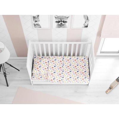 ΣΕΝΤΟΝΙΑ ΕΜΠΡΙΜΕ ΣΕΤ 3 τεμ bebe Butterfly 49 120X160 Rotary Print Cotton 100%