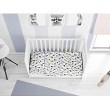 ΣΕΝΤΟΝΙΑ ΕΜΠΡΙΜΕ ΣΕΤ 3 τεμ bebe Hearts 11 120X160 Grey-Green Cotton 100%