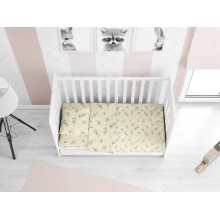 ΣΕΝΤΟΝΙΑ ΕΜΠΡΙΜΕ ΣΕΤ 3 τεμ bebe Birds 16 120Χ160 Ecru Flannel cotton 100%
