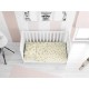 ΣΕΝΤΟΝΙΑ ΕΜΠΡΙΜΕ ΣΕΤ 3 τεμ bebe Birds 16 120Χ160 Ecru Flannel cotton 100%