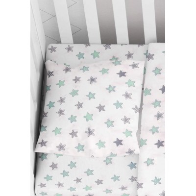 ΜΑΞΙΛΑΡΟΘΗΚΗ ΕΜΠΡΙΜΕ bebe Star 101 35X45 Green Cotton 100%