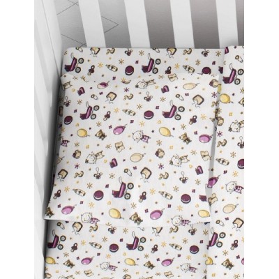 ΜΑΞΙΛΑΡΟΘΗΚΗ ΕΜΠΡΙΜΕ bebe Baby 01 35X45 Flannel cotton 100%