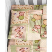 ΜΑΞΙΛΑΡΟΘΗΚΗ ΕΜΠΡΙΜΕ bebe Baloon 76 35X45 Beige Flannel cotton 100%