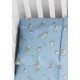 ΜΑΞΙΛΑΡΟΘΗΚΗ ΕΜΠΡΙΜΕ bebe Birds 14 35X45 Sky blue Flannel cotton 100%