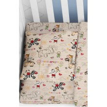 ΜΑΞΙΛΑΡΟΘΗΚΗ ΕΜΠΡΙΜΕ bebe Africa 145 35X45 Beige Flannel Cotton 100%