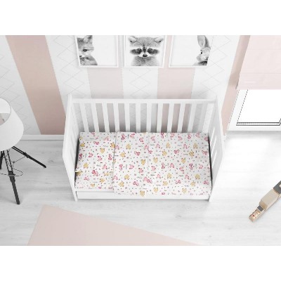 ΠΑΠΛΩΜΑ ΕΜΠΡΙΜΕ bebe Elephant 172 120X160 Pink Cotton 100%
