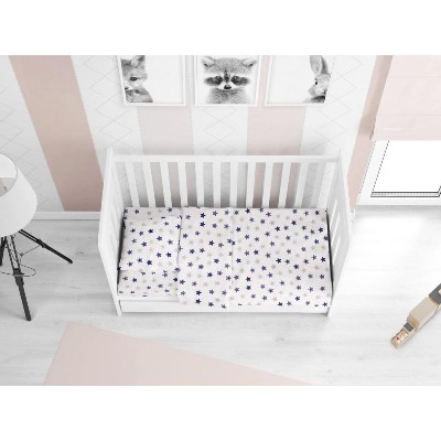 ΠΑΠΛΩΜΑ ΕΜΠΡΙΜΕ bebe Star 102 120X160 Blue Cotton 100%