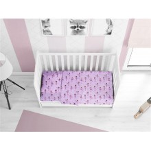 ΠΑΠΛΩΜΑ ΕΜΠΡΙΜΕ bebe Μπαλαρίνα 167 120X160 Lila Flannel Cotton 100%