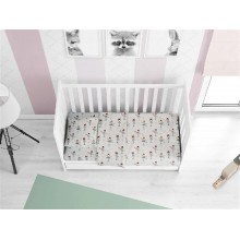 ΚΑΤΩΣΕΝΤΟΝΟ ΜΕ ΛΑΣΤΙΧΟ bebe Μπαλαρίνα 166 0,70X1,40X0,15 Green Flannel Cotton 100%