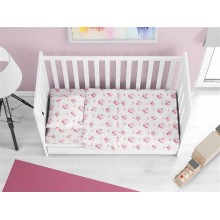 ΠΑΠΛΩΜΑ ΕΜΠΡΙΜΕ bebe Unicorn 208 120X160 White-Pink Cotton 100%