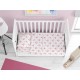 ΠΑΠΛΩΜΑ ΕΜΠΡΙΜΕ bebe Unicorn 208 120X160 White-Pink Cotton 100%