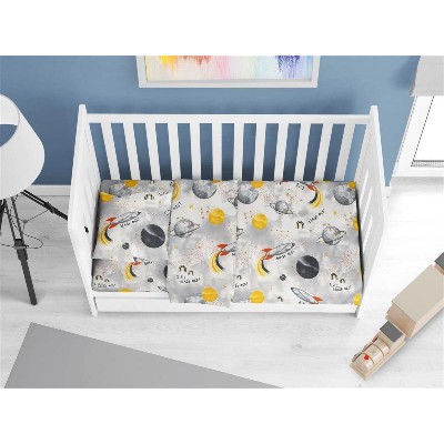 ΠΑΠΛΩΜΑ ΕΜΠΡΙΜΕ bebe Spaceship 187 120X160 Grey Cotton 100%