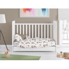 Πάπλωμα Εμπριμέ bebe Lion 532 120X160 Beige 100% Cotton