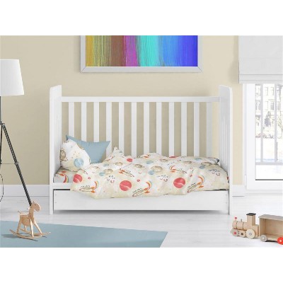 Πάπλωμα Εμπριμέ bebe Spaceship 186 120X160 Beige 100% Cotton