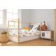 Πάπλωμα Εμπριμέ bebe Space Mission 183 120X160 White-Grey 100% Cotton